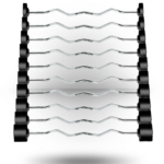 York Rubber Fixed Pro Curl Barbells Set