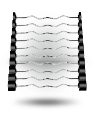 York Rubber Fixed Pro Curl Barbells Set