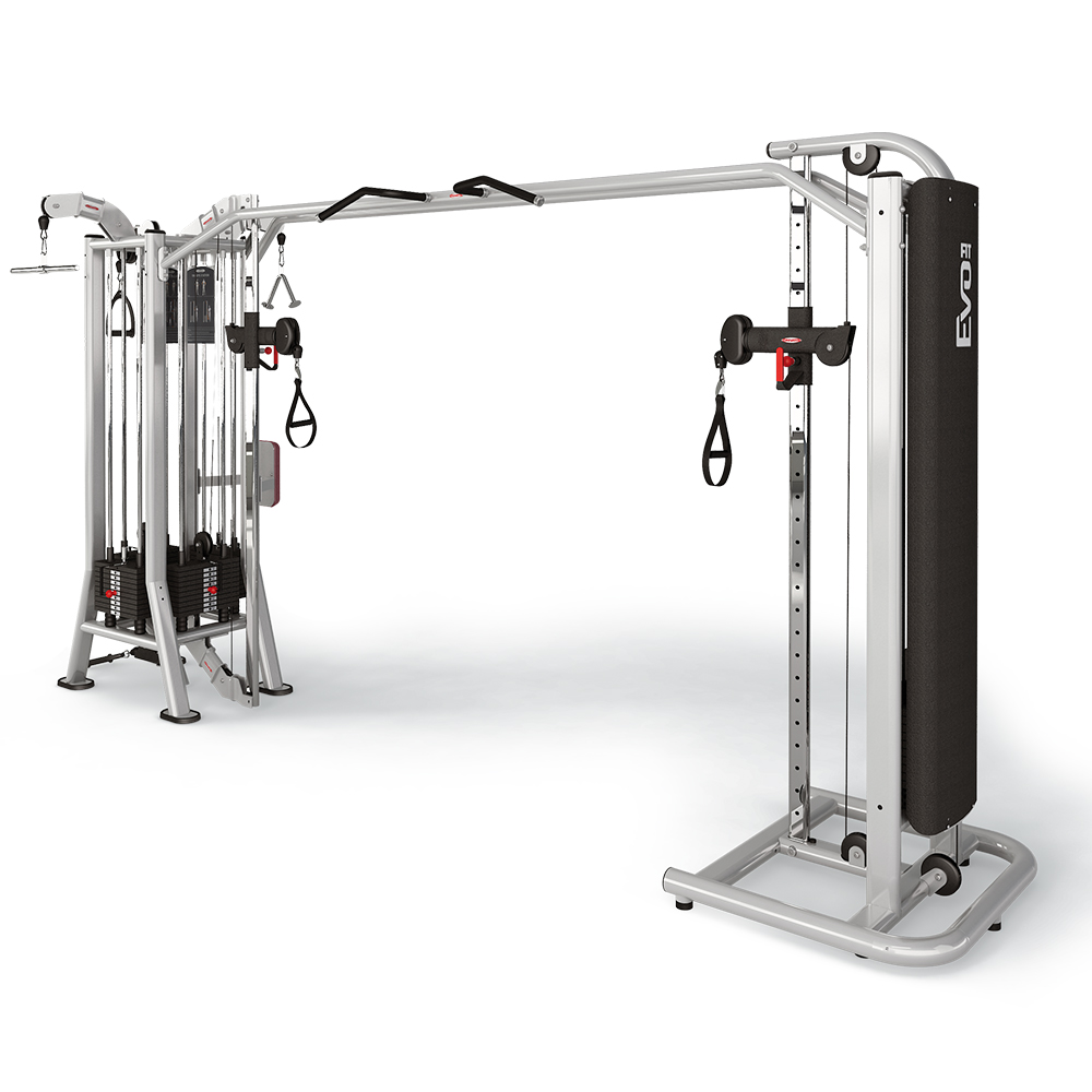 Panatta FIT EVO 4-Station Multi Gym + Adjustable Cable Station with Bar