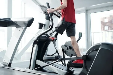 man using a fitness equipment