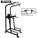 PowerBody #1209 Power Tower- Vertical Leg Raise Pull Up and Dip Combo