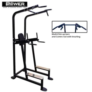 PowerBody #1209 Power Tower- Vertical Leg Raise Pull Up and Dip Combo