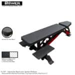 PowerBody #136P Adjustable Heavy Duty Bench With Spotter Platform