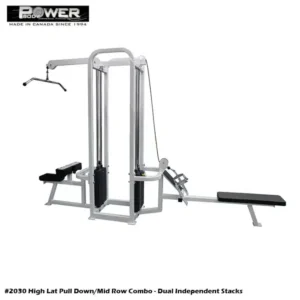 PowerBody #2030 High Lat Pull Down And Mid Row Combo Independent 2 Stacks
