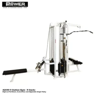 PowerBody #2033 3 Station Gym (3 Stacks)