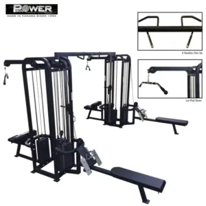 PowerBody #2055 Jungle Gym With Cable Crossover - 6 Stacks