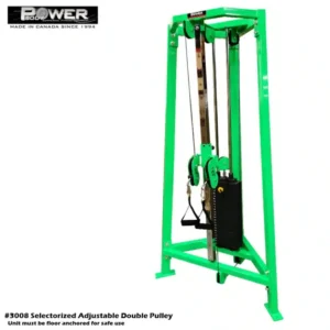 PowerBody #3008 Selectorized Dual Pulley Adjustable Tower (200lb Weight Stack)