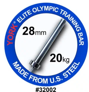 York Barbell #32002 York Men’s Elite Olympic Training Bar