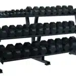 York Barbell #69129 York Hex Professional 3 Tier Tray Dumbbell Rack
