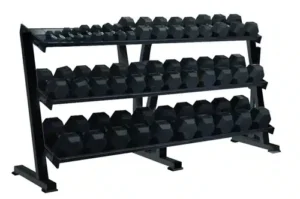 York Barbell #69129 York Hex Professional 3 Tier Tray Dumbbell Rack